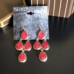 Colorful Cascading Statement Earrings